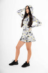 Graffiti hood dress